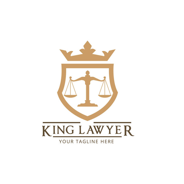 Hukuk firması logo simge vektör tasarımı. Hukuk, avukat, ölçek, vektör logo şablonu - Vektör, Görsel