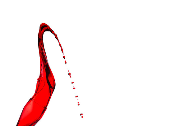 splash of red wine - Foto, Bild