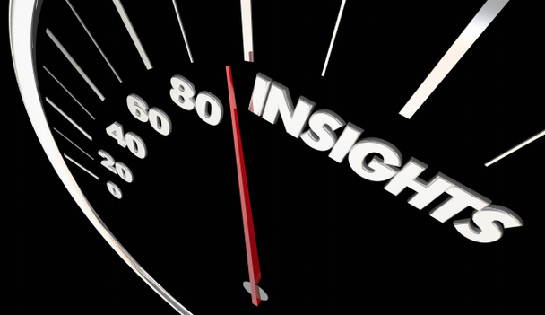 Insights Intelligence Information Speedometer - Photo, Image
