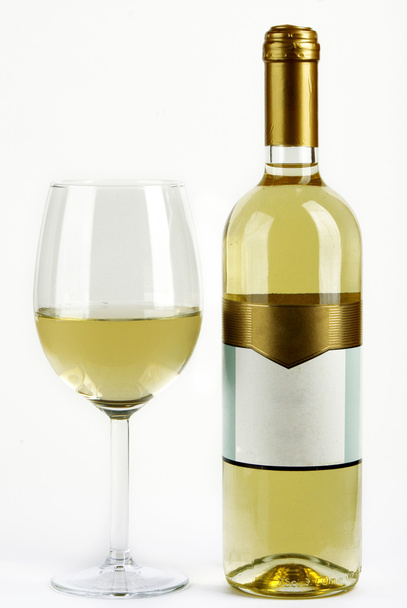 Wine glass and bottle - Foto, imagen