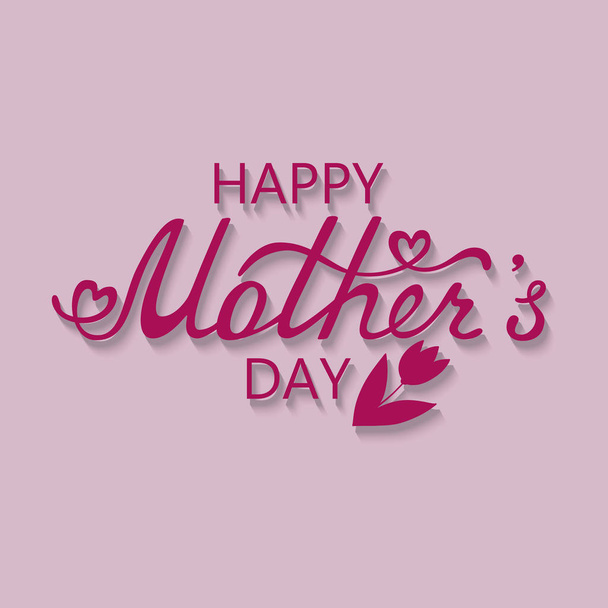 Mother's Day typographical background. - Vector, Image
