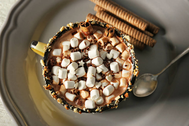 Cup of cocoa with marshmallows  - Foto, afbeelding