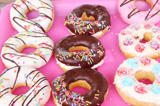 donuts at street food - Photo, Image