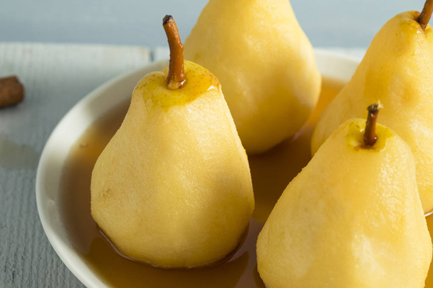 Sweet Homemade Poached Pears - Zdjęcie, obraz