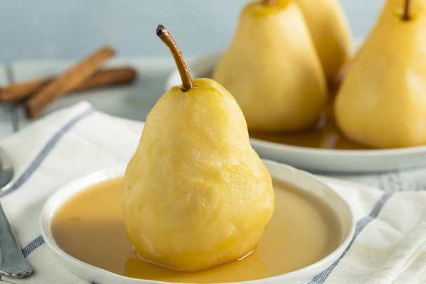 Sweet Homemade Poached Pears - Фото, изображение