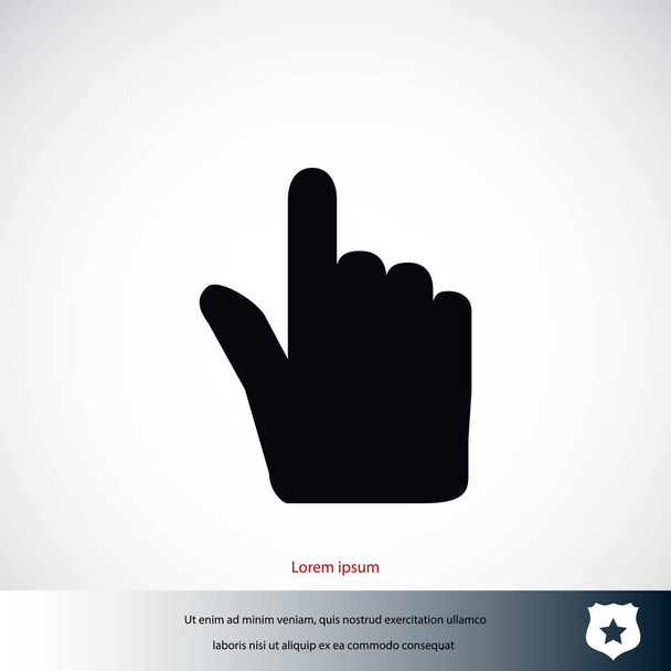 Hand-Cursor-Vektorsymbol - Vektor, Bild