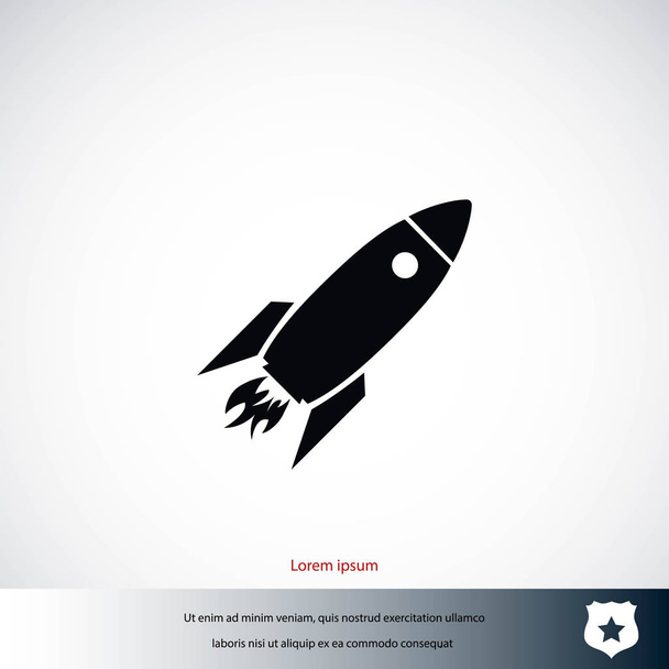 Rocket icon, vectoe - Vector, Image