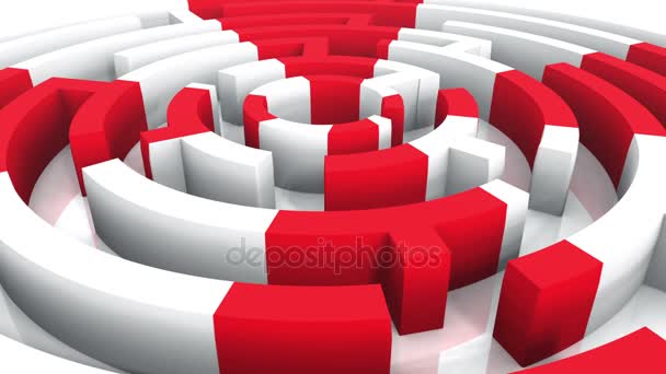 4k rotierende Mosaiken Muster Labyrinth, abstrakte Business & Tech Hintergrund. - Filmmaterial, Video