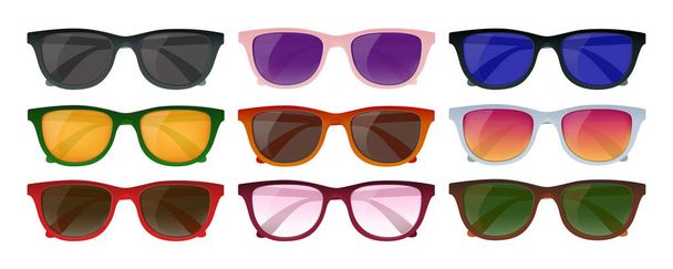 Hipster Sonnenbrillen Set - Vektor, Bild