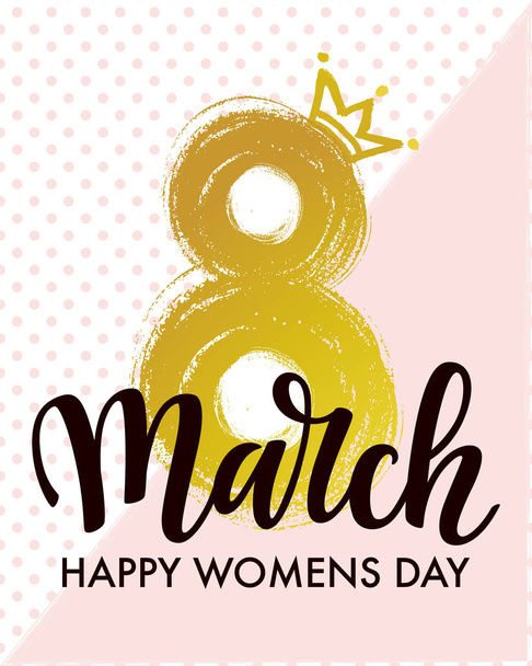 8 March International Women's Day  - Vector, Imagen