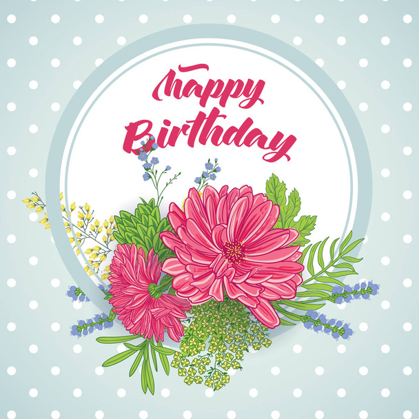 Happy birthday card  - Διάνυσμα, εικόνα