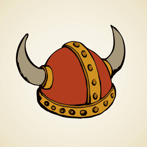 Viking hat. Vector drawing - Vector, Image