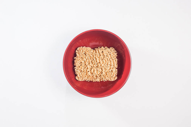 A instant noodles  top view  clean background - Foto, immagini