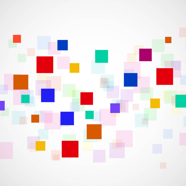 Abstracte achtergrond met kleurrijke vierkantjes. Moderne vector design - Vector, afbeelding