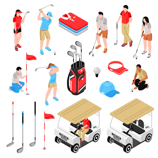 Ensemble d'icônes de golf
  - Vecteur, image