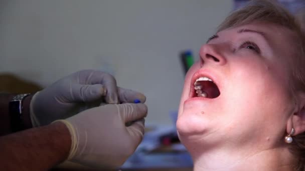 reception at the dentist - Footage, Video