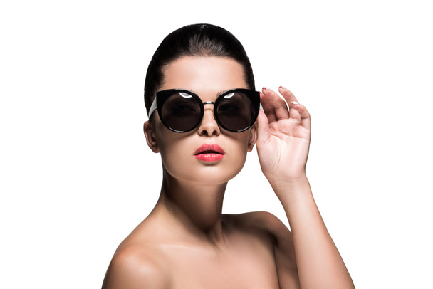 woman in stylish sunglasses - Photo, Image