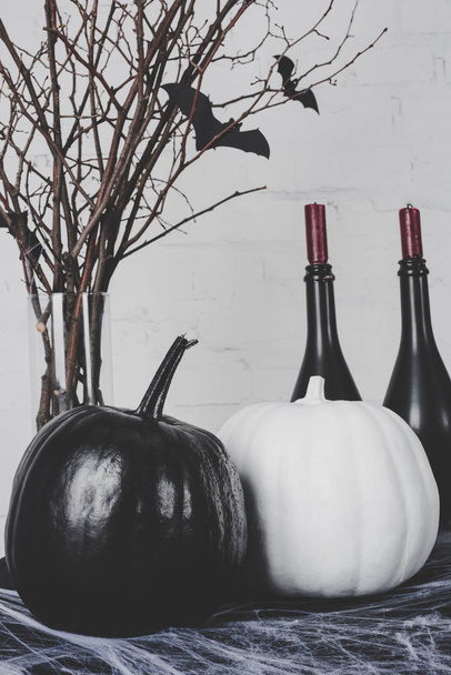 halloween pumpkins and decorations - Photo, Image