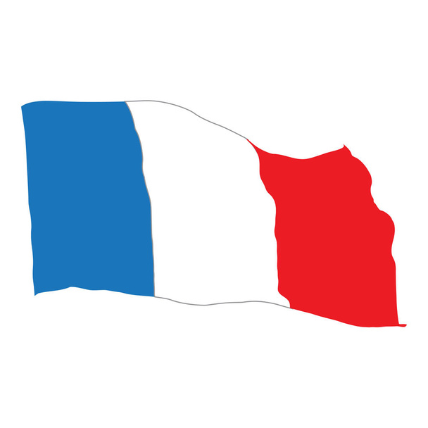 Flag of France - Vektor, kép
