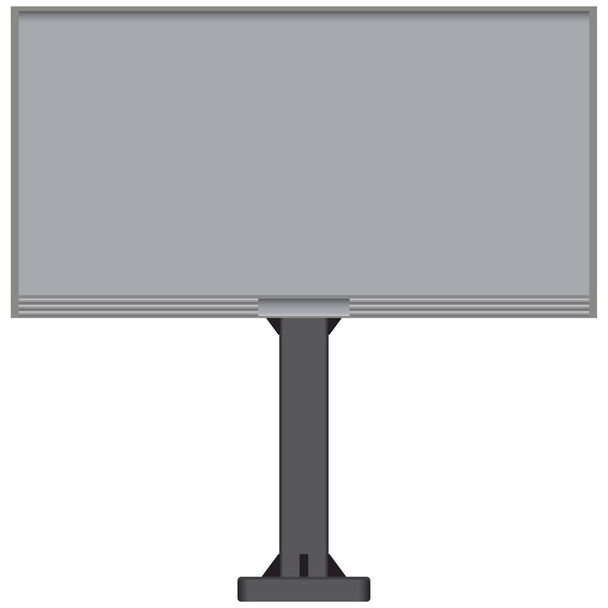 Stationary billboard with one support - Vector, Image