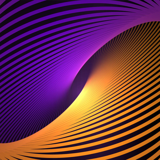 Abstract cosmic, twisting lines background. Nano technology structure, visual effects. - Vector, Image