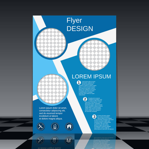 Professional flyer vector design template - Вектор, зображення