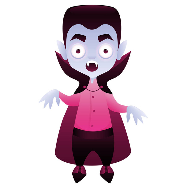 Вампирский милый мультяшный персонаж
 - Вектор,изображение