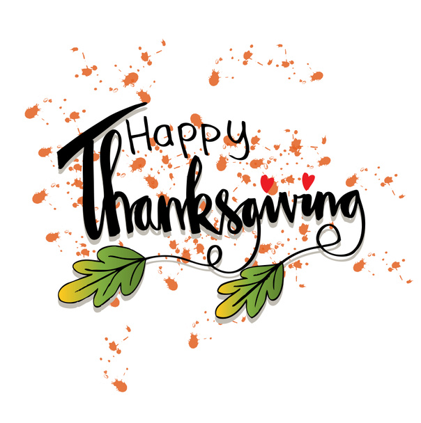 Affiche typographique de Thanksgiving dessinée à la main
. - Photo, image