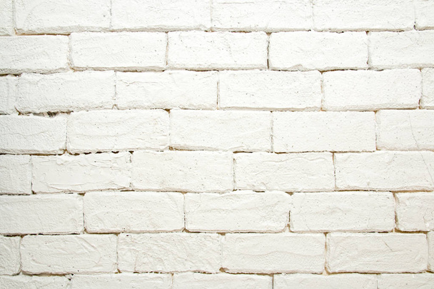 White Rustic brick wall. . Vintage old brick wall Structure surface - Foto, immagini
