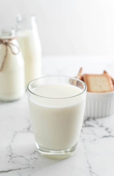 glass of fresh milk - Фото, изображение