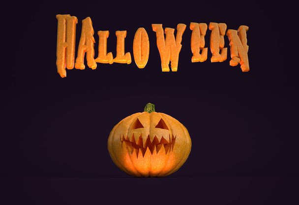 Halloween horizontal poster - Foto, imagen