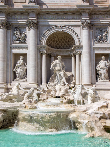 Detail from Trevi fountain in Rome, Italy - Photo, Image