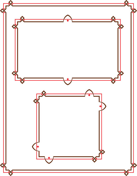 Konstrukce rámu hranice - Vektor, obrázek
