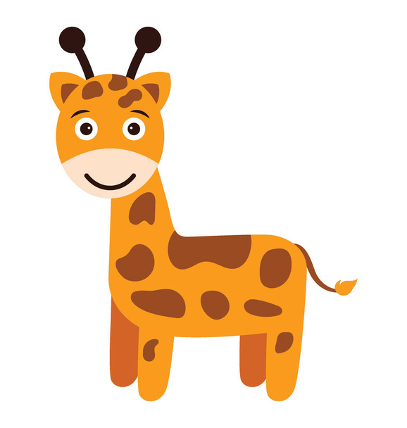  Giraffe Vector Icon - Vektör, Görsel