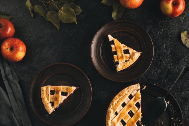 pieces of apple pie - Foto, Imagem