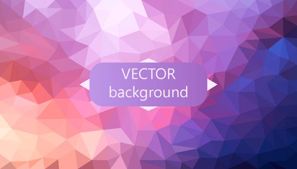 Polygonal vector background. Can be used in cover design, book design, website background. Vector illustration. - Vector, Image