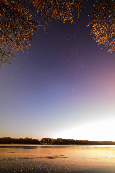ciel nocturne avec étoiles et voie lactée - Photo, image