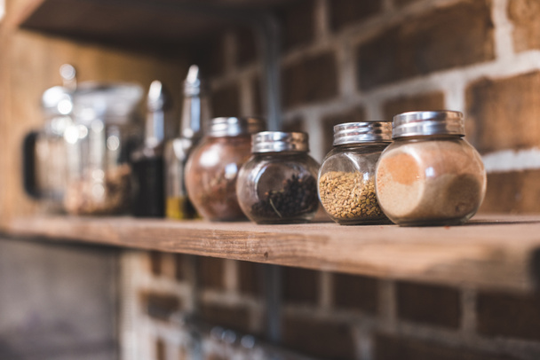 spices in jars - Foto, Imagen