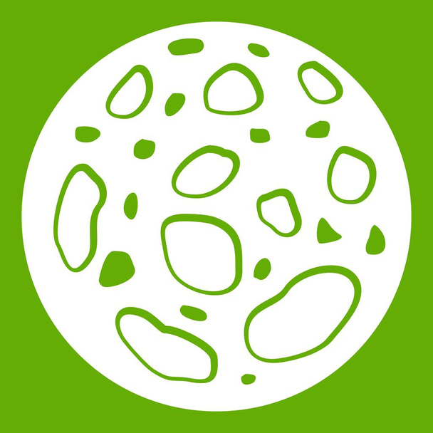 Dead planet icon green - Vector, imagen