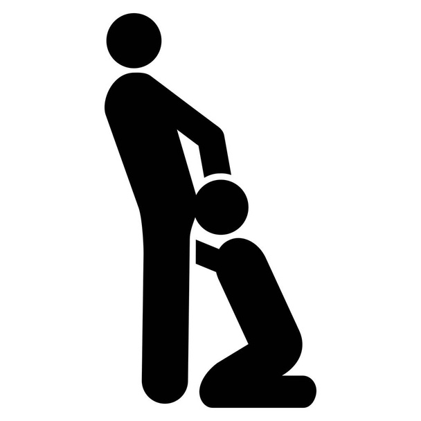 Sexo Oral Gays Flat Icon
 - Vetor, Imagem