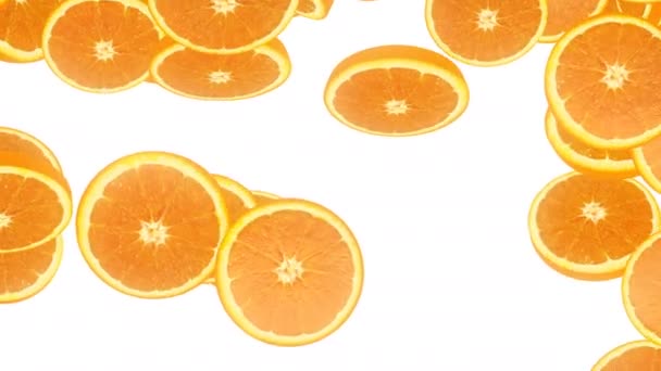 vallende oranje segmenten - Video