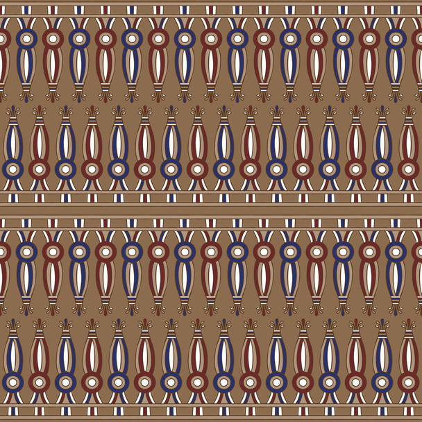 Απρόσκοπτη διάνυσμα αιγυπτιακές επιγραφές μοτίβο - Διάνυσμα, εικόνα
