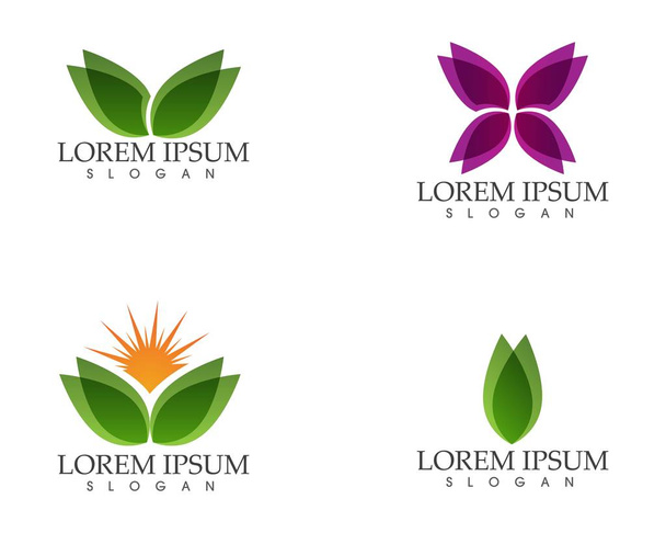 Icône papillon conceptuel simple et coloré. Logo. Vecteur illustratior - Vecteur, image