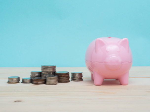 Piggy Bank Money Saving Finance Concept - Photo, image