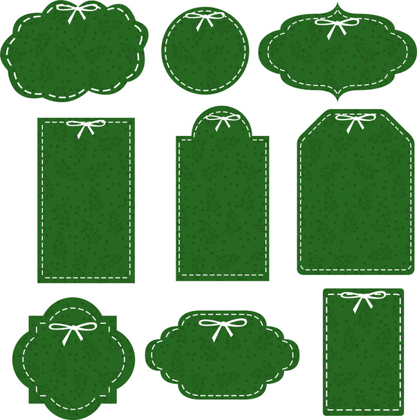 Green tags - Вектор, зображення