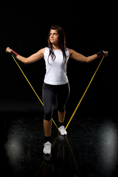 Fitness mulher exercitando
 - Foto, Imagem
