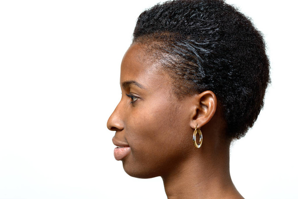 Portret profil atrakcyjna kobieta Afrykańska - Zdjęcie, obraz