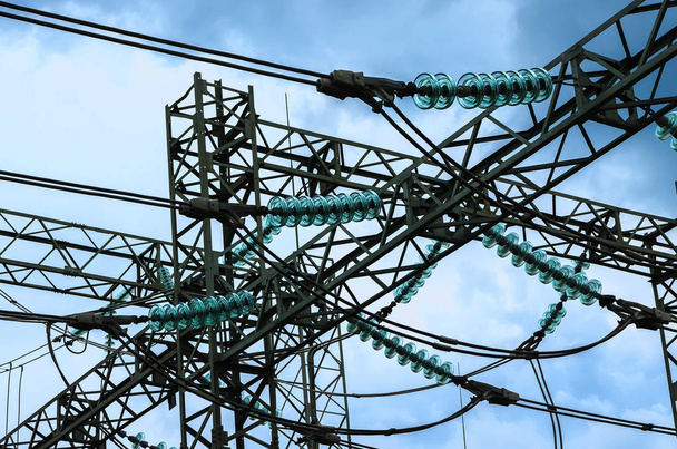 electricity transmission pylon - Photo, Image