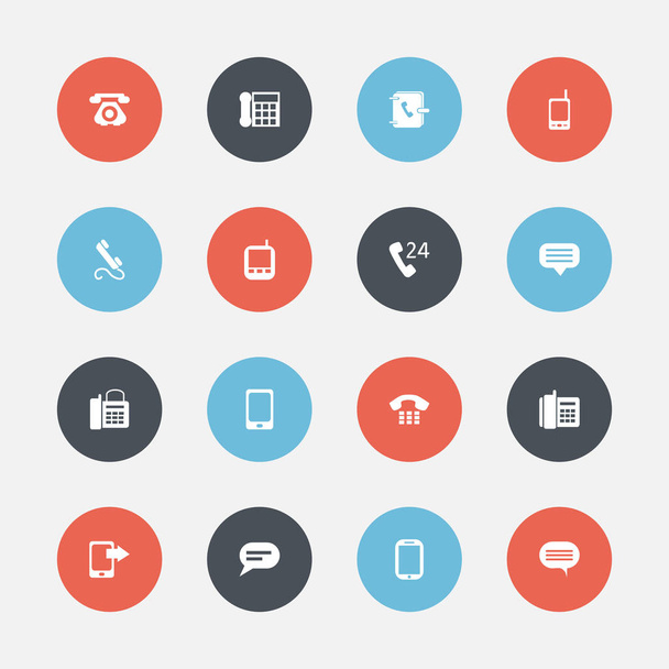Set van 16 bewerkbare Gadget iconen. Bevat symbolen zoals Radio Talkie, Home Cellphone, commentaar en meer. Kan worden gebruikt voor Web, Mobile, Ui en Infographic Design. - Vector, afbeelding