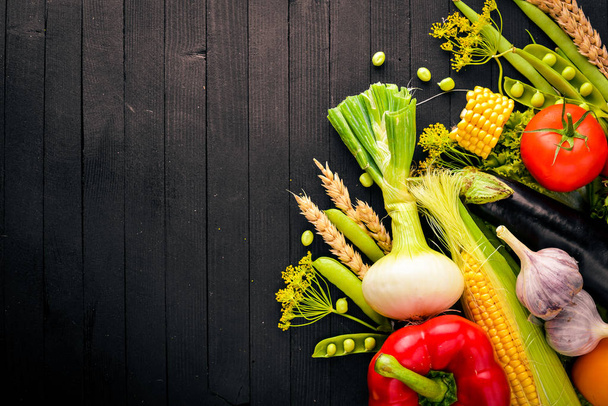 raw fresh vegetables and spices - Fotografie, Obrázek